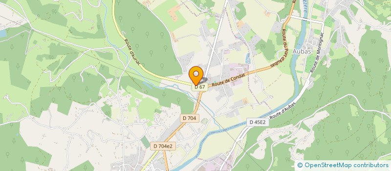 localisation de l'entreprise FOYER RURAL DES JEUNES ET D EDUCATION POPULAIRE  AURIAC-DU-PERIGORD