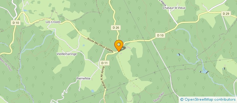 localisation de l'entreprise FOYER RURAL DES JEUNES ET D'EDUCATION POPULAIRE DE SAINT-PAUL  LAGUENNE-SUR-AVALOUZE