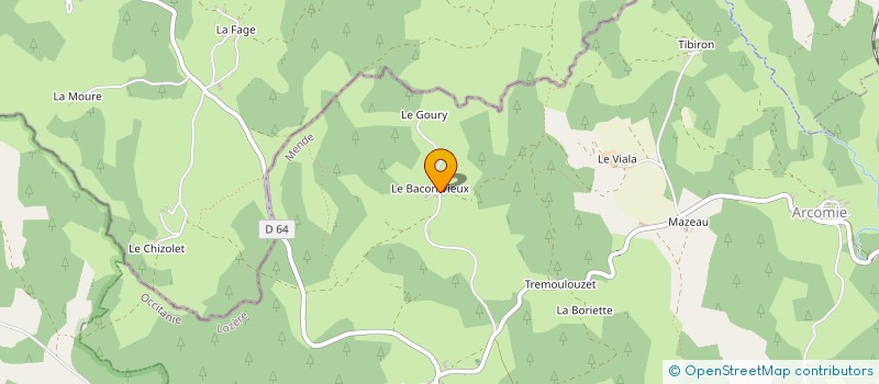 localisation de l'entreprise FOYER RURAL DES MONTS VERTS  LES MONTS VERTS