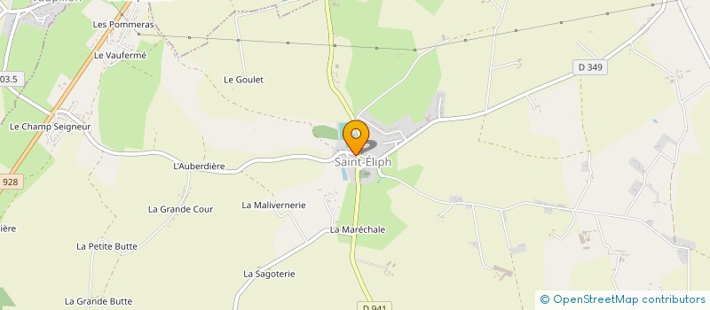 localisation de l'entreprise FOYER RURAL DES TROIS COMMUNES à LES CORVEES-LES-YYS