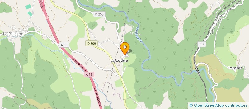 localisation de l'entreprise FOYER RURAL DU BUISSON  LE BUISSON