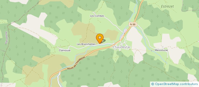 localisation de l'entreprise FOYER RURAL DU MAS D'ORCIERES à MONT LOZERE ET GOULET