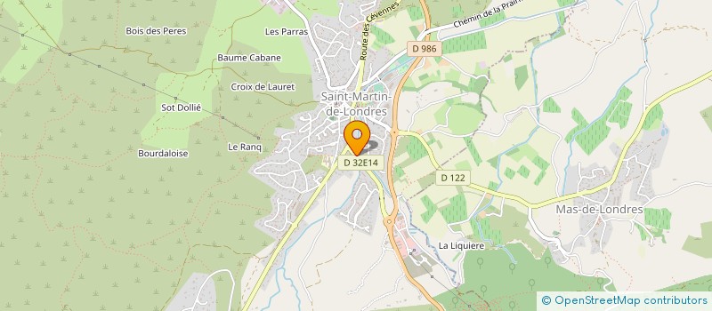 localisation de l'entreprise FOYER RURAL EDUCAT POPULAIRE  SAINT-MARTIN-DE-LONDRES