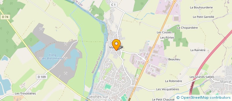 localisation de l'entreprise FOYER RURAL EDUCAT POPULAIRE  MAZE-MILON