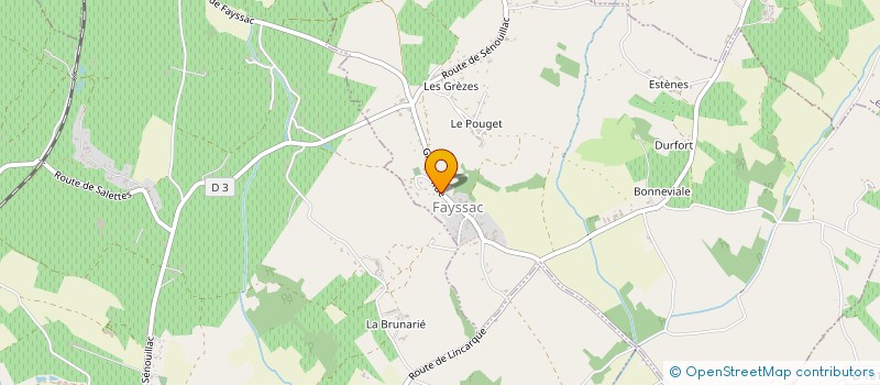 localisation de l'entreprise FOYER RURAL FAYSSACOIS  FAYSSAC