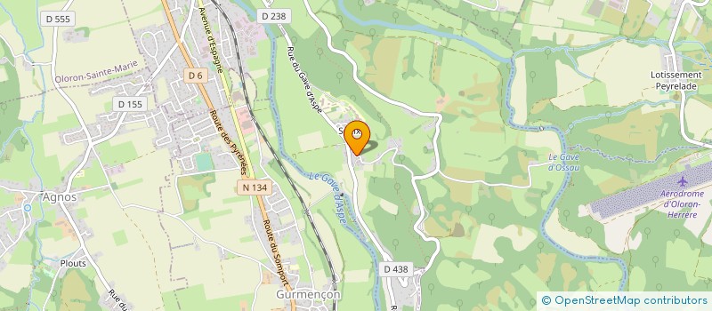 localisation de l'entreprise FOYER RURAL JEUNES EDUCATION POPULAIRE  OLORON SAINTE MARIE