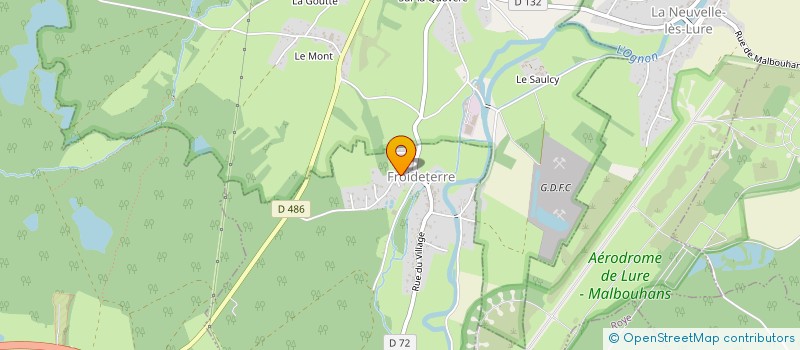 localisation de l'entreprise FOYER RURAL JEUNES ST GERMAIN SECT JUDO  FROIDETERRE