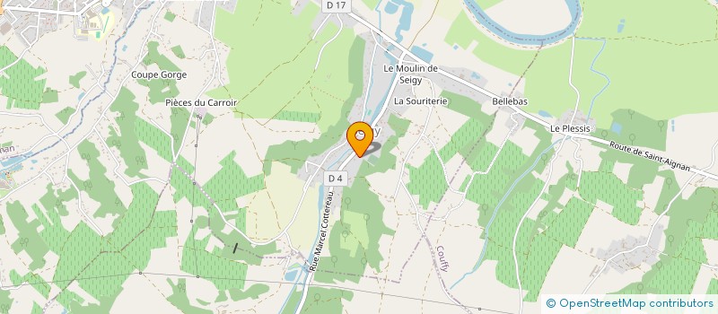 localisation de l'entreprise FOYER RURAL JEUNESSE EDUCATON POPULAIRE  SEIGY