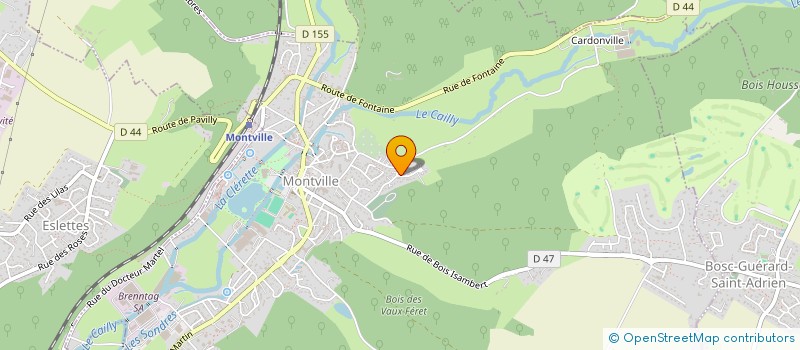 localisation de l'entreprise FOYER RURAL LAIQUE  BOSC-GUERARD-SAINT-ADRIEN