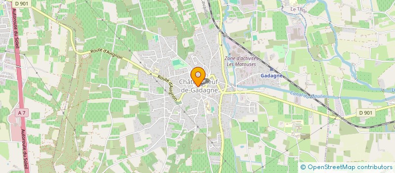 localisation de l'entreprise FOYER RURAL LAIQUE GADAGNE à CHATEAUNEUF-DE-GADAGNE