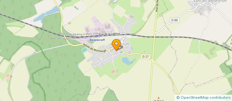 localisation de l'entreprise FOYER RURAL LES MESANGES  VITTERSBOURG