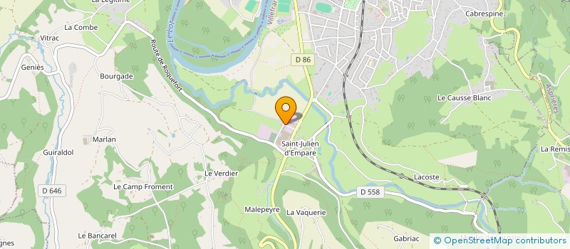 localisation de l'entreprise FOYER RURAL SAINT JULIEN D'EMPARE  CAPDENAC-GARE