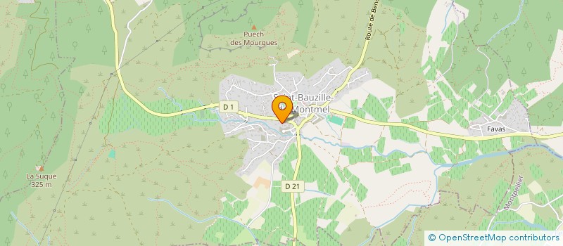 localisation de l'entreprise FOYER RURAL ST BAUZILLE DE MONTMEL  SAINT-BAUZILLE-DE-MONTMEL