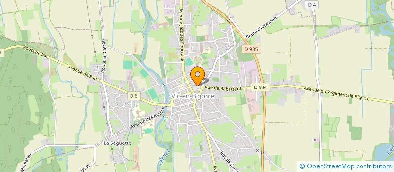 localisation de l'entreprise FOYER SAINT MARTIN  VIC-EN-BIGORRE