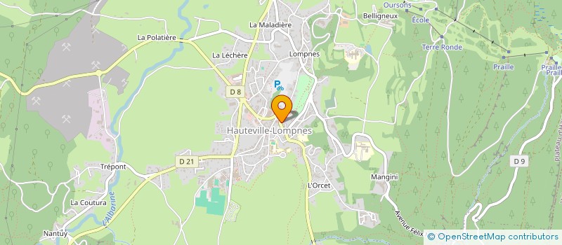 localisation de l'entreprise FOYER SKI DE FOND ET SAUT DU HAUT BUGEY à PLATEAU D'HAUTEVILLE