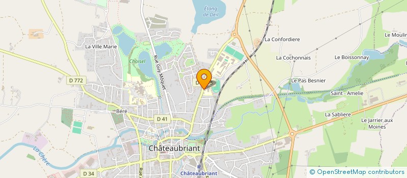 localisation de l'entreprise FOYER SOCIO CULTUREL C E S  CHATEAUBRIANT