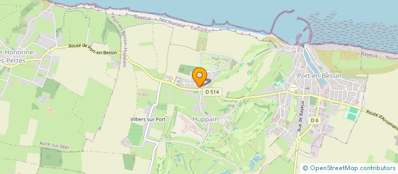 localisation de l'entreprise FOYER SOCIO EDUC COLL ERNEST HEMINGWAY  PORT-EN-BESSIN-HUPPAIN