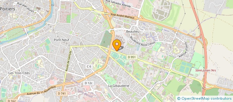 localisation de l'entreprise FOYER SOCIO EDUC REGIONAL ENSEIGN ADAPTE à POITIERS