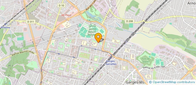 localisation de l'entreprise FOYER SOCIO-EDUCATIF  SARCELLES