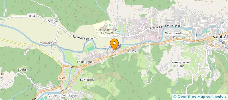 localisation de l'entreprise FOYER SOCIO EDUCATIF  ST-AFFRIQUE