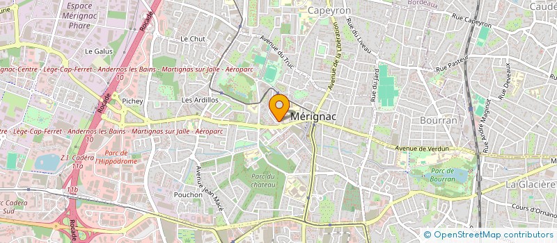 localisation de l'entreprise FOYER SOCIO-EDUCATIF  MERIGNAC