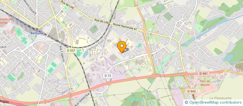 localisation de l'entreprise FOYER SOCIO-EDUCATIF  BEUVRY