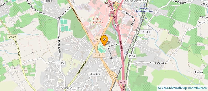 localisation de l'entreprise FOYER SOCIO EDUCATIF  SAINT-ANDRE-DE-CUBZAC