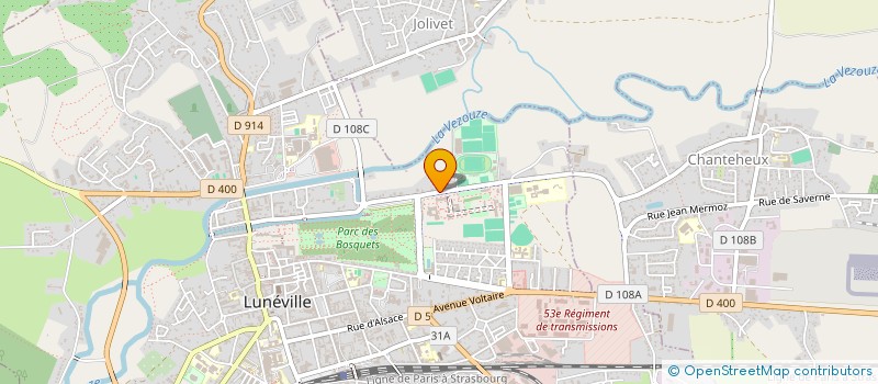 localisation de l'entreprise FOYER SOCIO EDUCATIF  LUNEVILLE