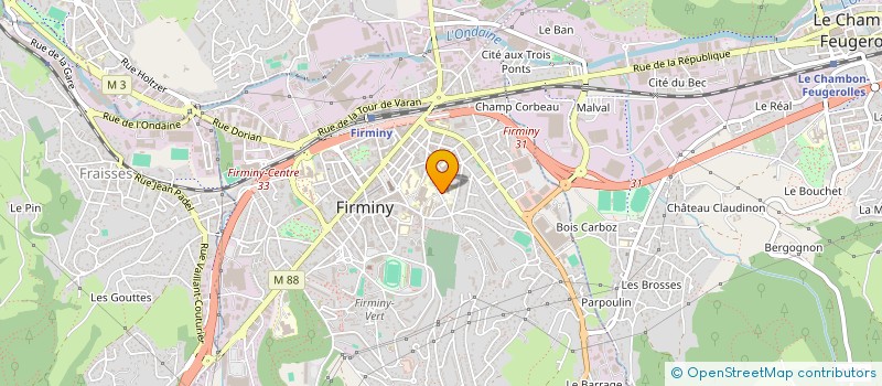 localisation de l'entreprise FOYER SOCIO EDUCATIF  FIRMINY