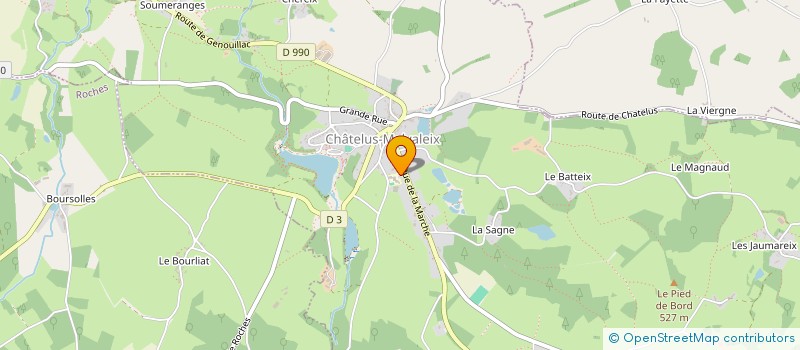 localisation de l'entreprise FOYER SOCIO EDUCATIF à CHATELUS-MALVALEIX