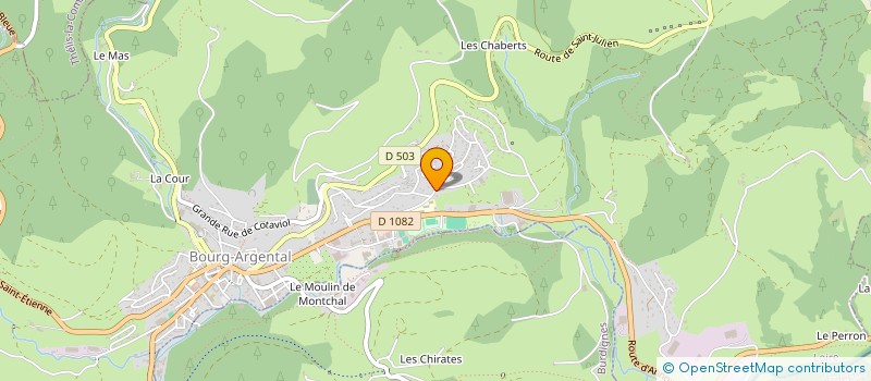 localisation de l'entreprise FOYER SOCIO EDUCATIF COLLEG DU PILAT  BOURG-ARGENTAL