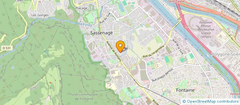 localisation de l'entreprise FOYER SOCIO EDUCATIF COLLEGE ALEXANDRE FLEMING  SASSENAGE