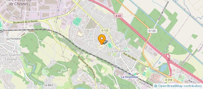 localisation de l'entreprise FOYER SOCIO EDUCATIF COLLEGE ANNE FRANK A LA VERPILLIERE  LA VERPILLIERE