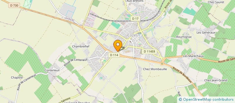 localisation de l'entreprise FOYER SOCIO EDUCATIF COLLEGE DE COZES  COZES