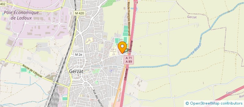 localisation de l'entreprise FOYER SOCIO EDUCATIF COLLEGE DE GERZAT  GERZAT