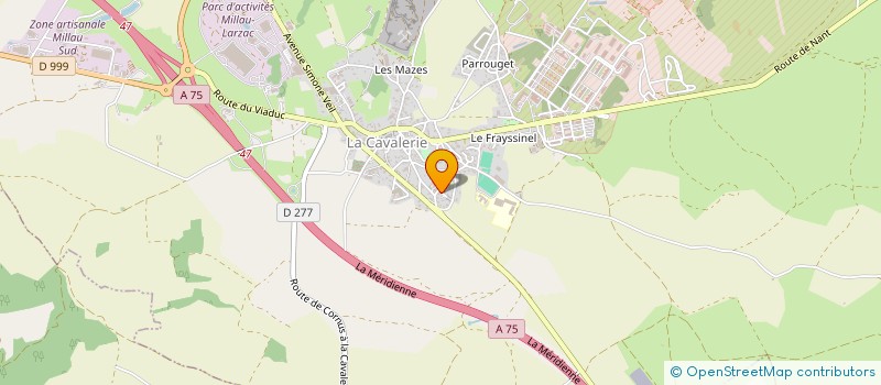 localisation de l'entreprise FOYER SOCIO EDUCATIF COLLEGE DU LARZAC  LA CAVALERIE