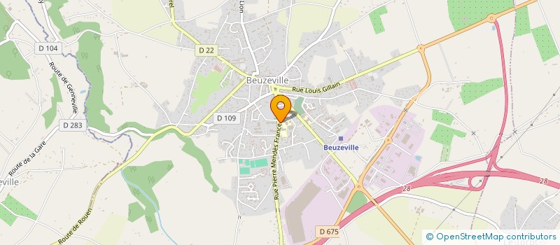 localisation de l'entreprise FOYER SOCIO-EDUCATIF COLLEGE JACQUES BREL  BEUZEVILLE