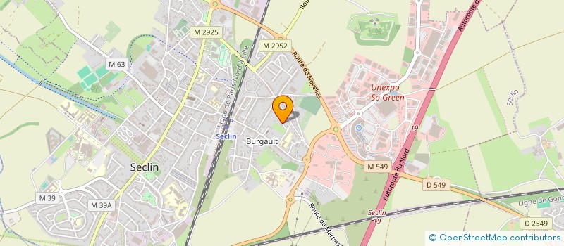 localisation de l'entreprise FOYER SOCIO EDUCATIF COLLEGE JEAN DEMAILLY DE SECLIN  SECLIN