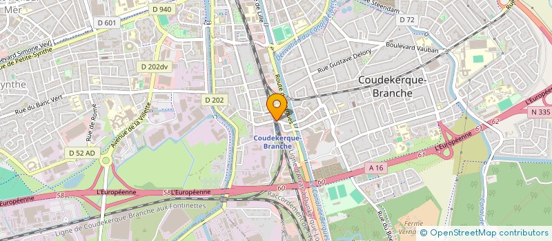 localisation de l'entreprise FOYER SOCIO EDUCATIF COLLEGE JULES FERRY  COUDEKERQUE-BRANCHE