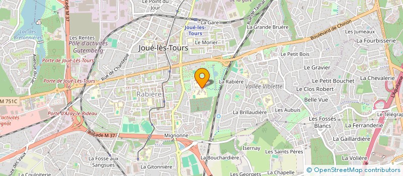 localisation de l'entreprise FOYER SOCIO-EDUCATIF COLLEGE LA RABIERE  JOUE-LES-TOURS