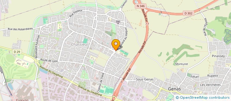 localisation de l'entreprise FOYER SOCIO EDUCATIF COLLEGE LEONARD DE VINCI  CHASSIEU