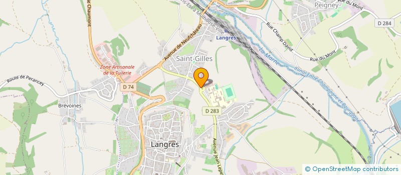 localisation de l'entreprise FOYER SOCIO-EDUCATIF - COLLEGE LES FRANCHISES à LANGRES