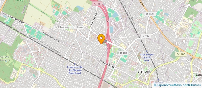 localisation de l'entreprise FOYER  SOCIO EDUCATIF COLLEGE MARCEL PAGNOL  LE PLESSIS-BOUCHARD