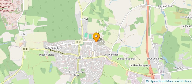 localisation de l'entreprise FOYER SOCIO-EDUCATIF COLLEGE MARIE CURIE DE LAILLE  LAILLE