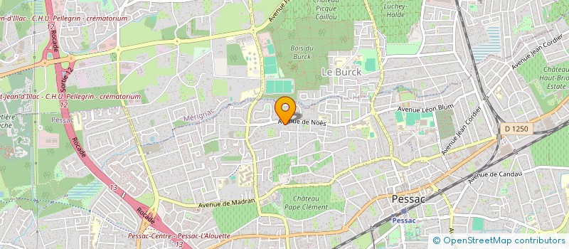 localisation de l'entreprise FOYER SOCIO-EDUCATIF DE L'EPLE COLLEGE DE NOES  PESSAC