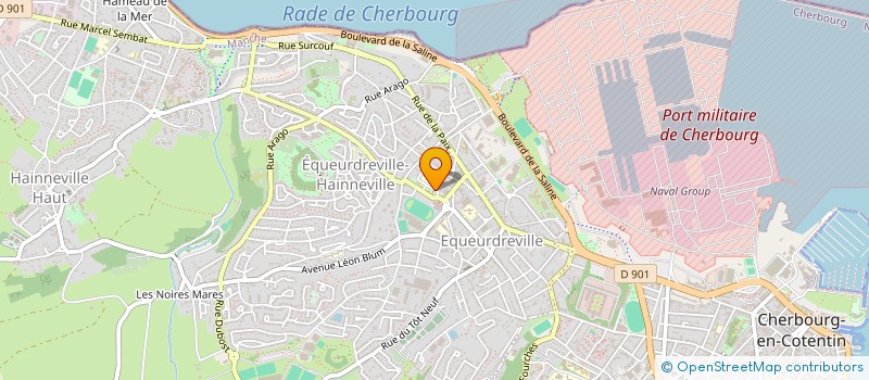 localisation de l'entreprise FOYER SOCIO EDUCATIF DES ELEVES  CHERBOURG-EN-COTENTIN