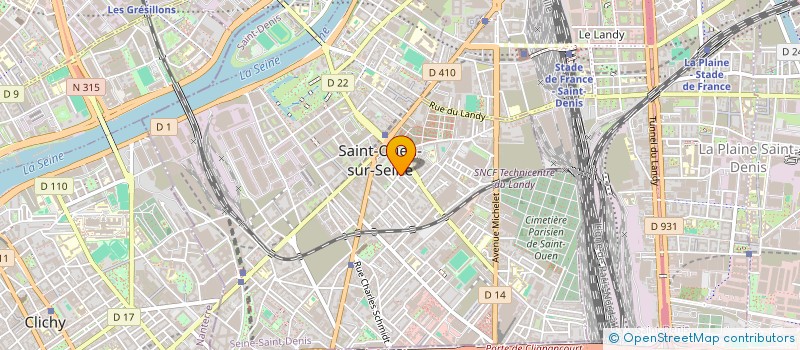 localisation de l'entreprise FOYER SOCIO-EDUCATIF DES ELEVES DU COLLEGE à SAINT-OUEN-SUR-SEINE