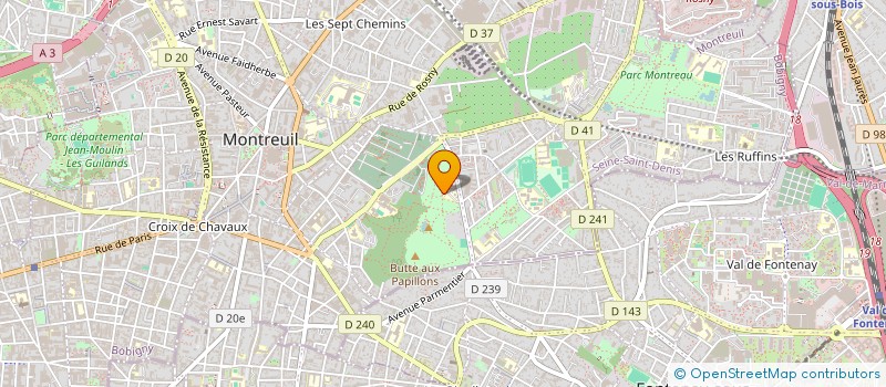 localisation de l'entreprise FOYER SOCIO- EDUCATIF DU C.E.S. JEAN MOULIN à MONTREUIL