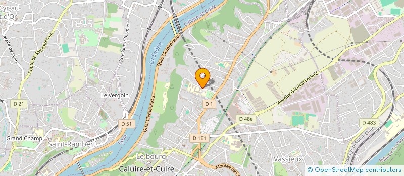 localisation de l'entreprise FOYER SOCIO EDUCATIF DU CES ANDRE LASSAGNE  CALUIRE-ET-CUIRE