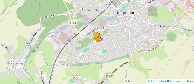 localisation de l'entreprise FOYER SOCIO EDUCATIF DU CES II  HAUTMONT